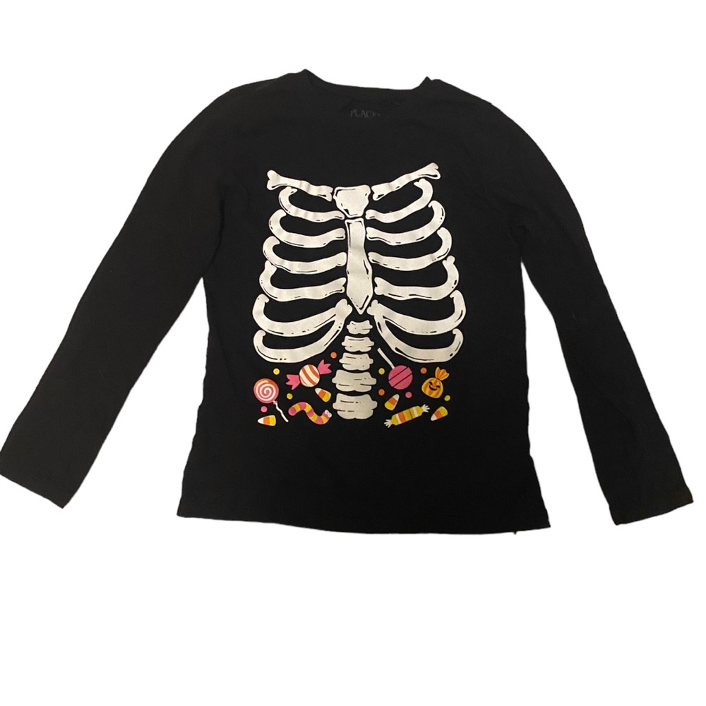 Girls skeleton shirt